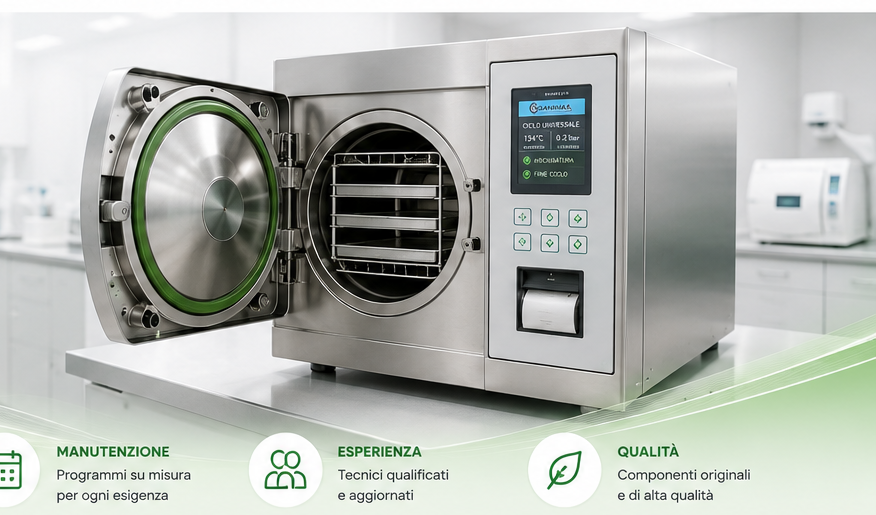 Autoclave professionale in ambiente sanitario